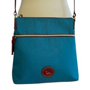 Dooney & Bourke Blue Nylon Crossbody Bag Purse